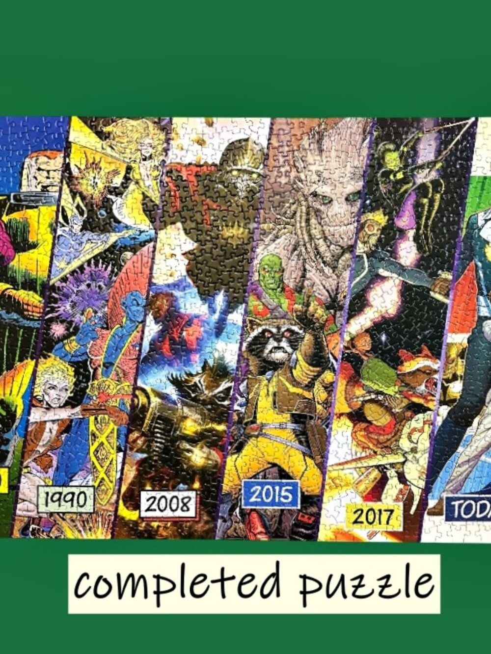 Marvel Guardians of the Galaxy Timeline Jigsaw Puzzle 1000 Piece COMPLETE!!!